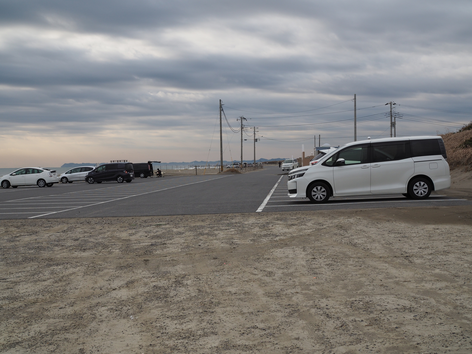 千葉県九十九里浜車中泊 その７ 九十九里浜の朝 Voxyで行く車中泊